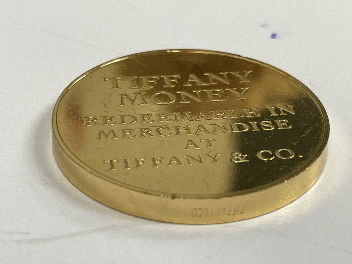 Tiffany & Co. $100 Gold Plated Tiffany Money Coin Token | eBay