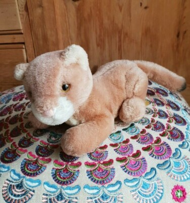 VINTAGE 1986 DAKIN LÖWE LÖWIN ROSA NASE PLÜSCHTIER WEICHES STOFFTIER SPIELZEUG 9 ZOLL