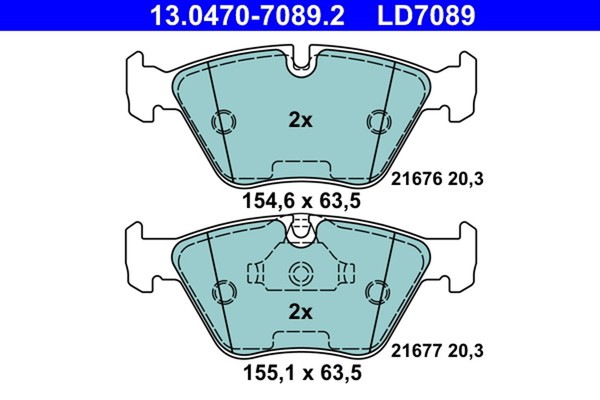 BremsbelÄGe BMW P. E39 2.0-3.5 95-04 Keramik-image