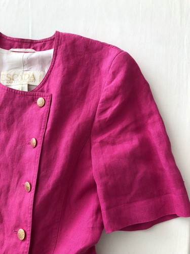 Escada 80s Vintage Margaretha Ley Blazer Jacket Size 38 - Picture 6 of 24