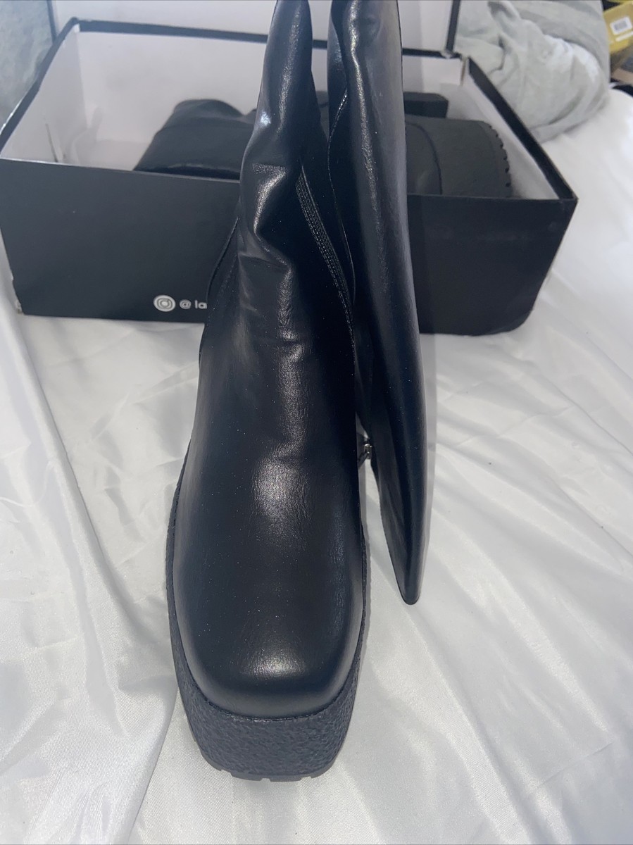 Lamoda Miracle Allgner Woman's Knee High Platform Boots UK7 EU40