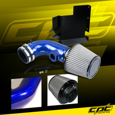 For 08-13 BMW 128i E82/E88 3.0L 6cyl Blue Cold Air Intake + Black Filter Cover