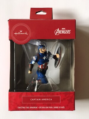Hallmark Marvel Avengers Captain America Christmas Tree Ornament 2019 763795579518 | eBay