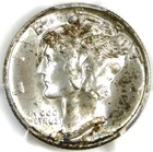🍀CAC🍀💙💎❤️ PCGS FSB MS67+ 1944 S MERCURY DIME