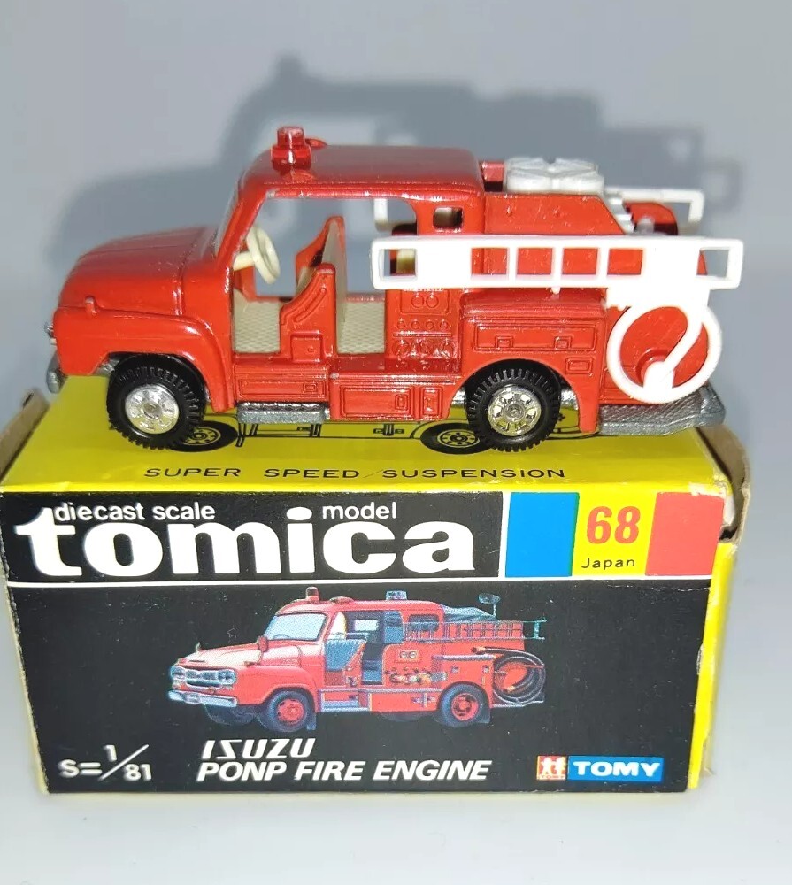 黒箱トミカ68ISUZU PUMP FIRE TRUCK 黒箱トミカ68ISUZU PUMP FIRE