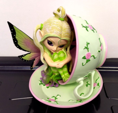 RARE Tiny Cu-Tea-Jasmine Becket-Griffith-Tiny Treasures Teacup Collection NEW