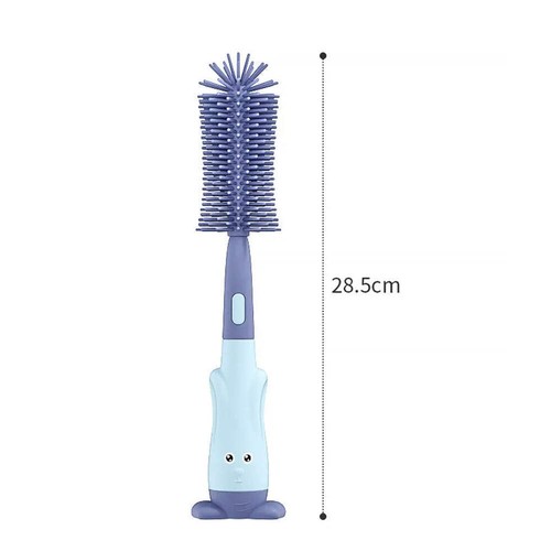 Vibe Geeks 3 in 1 Silicone Bottle and Teat Cleaning Brush - Blue - Picture 6 of 15