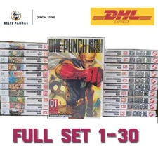 One Punch Man English Manga Volume 1-30 Comic Book Full Set DHL Express Shipping