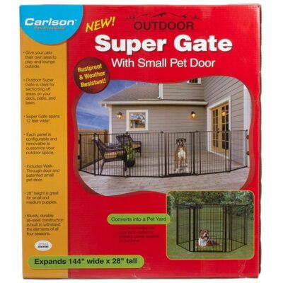 carlson pet outdoor super pet gate