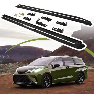 350lbs Running Boards for 2021-2025 Toyota Sienna XL40 LE XLE Limited Platinum