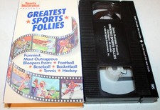 Sports Illustrated Presents Greatest Sports Follies (VHS, 1989) Football, Hockey