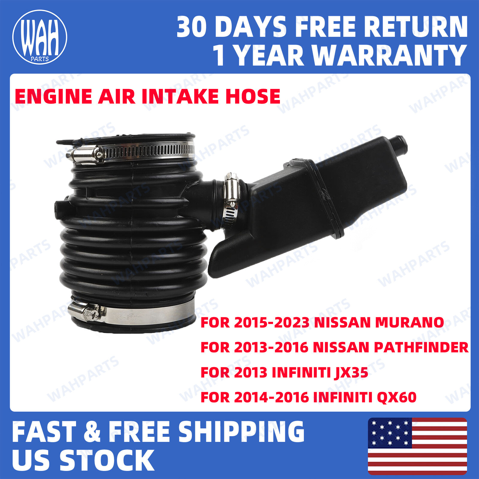 2015-2023 Nissan Murano & 2013-2016 Pathfinder Engine Air Intake Hose 004B