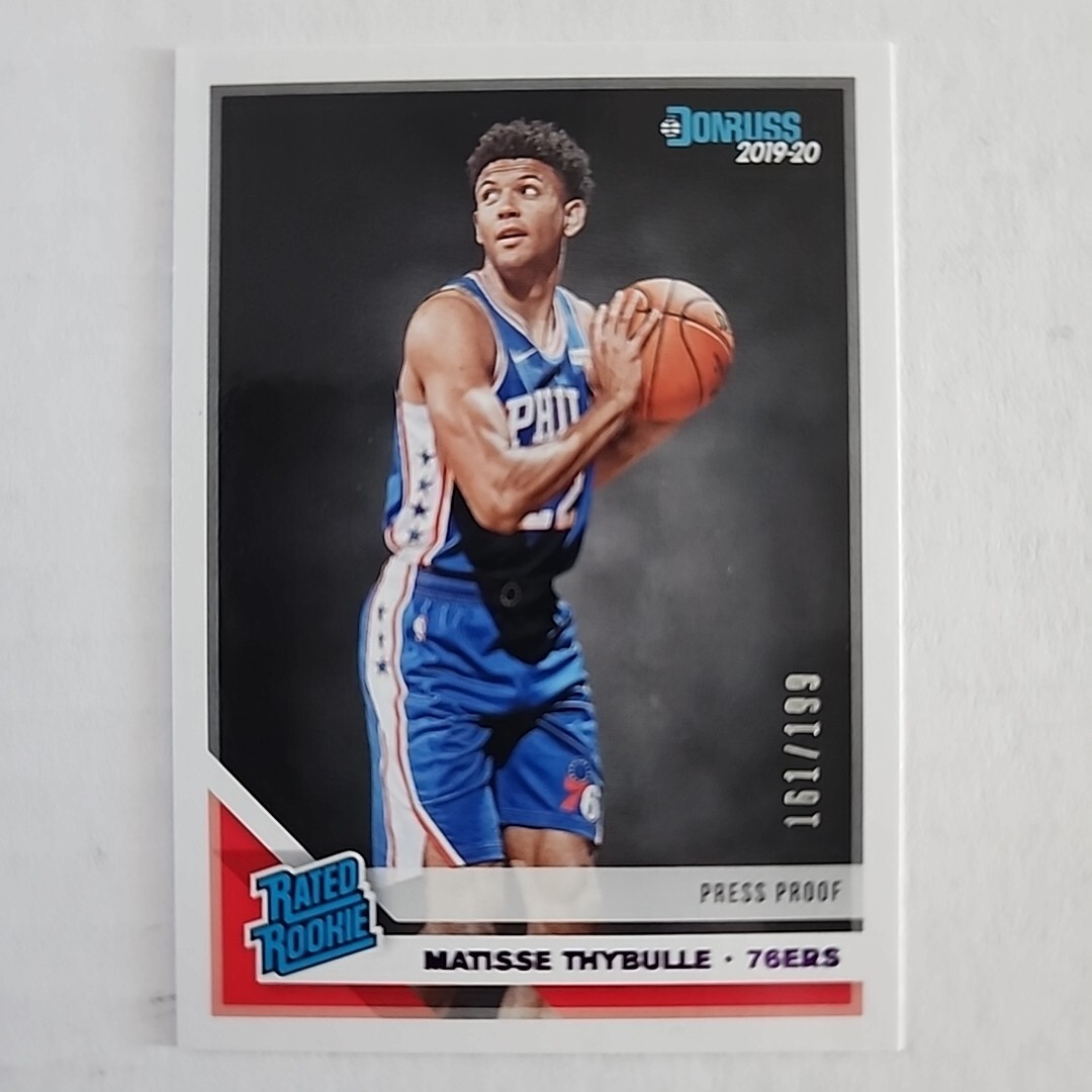 2019 Donruss #219 Matisse Thybulle Press Proof Purple /199