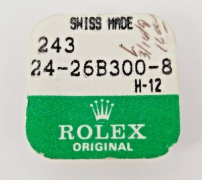 Rare Rolex 18kY Gold Crown 243 24-26B300-8 NOS unopened