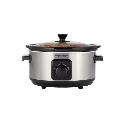 Morphy Richards 460017 3.5L Slow Cooker Brushed Stainless Steel