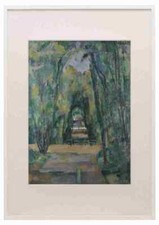 Paul Cezanne Avenue at Chantilly A3 A4 Framed Print Picture