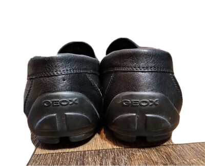 Men’s GEOX Respira Black Leather Horse Bit Loafers Driving Shoes US 10.5 / EU 44 GEOX Respira Black Leather Horse Bit Loafers Driving Shoes  main image 2