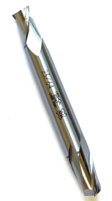 23/64'' 2 FLUTE DOUBLE END COBALT HSS END MILL - CENTER CUTTING -  OSG #5226700