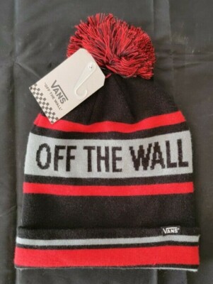 Vans Shoes Campfire Unisex Skull Winter Black White Pom Beanie Nwt Ships Free