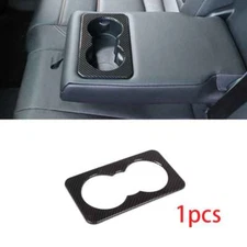 For Jaguar F-pace 2017-2020 1PC Carbon Fiber Rear Armrest Water Cup Holder Frame