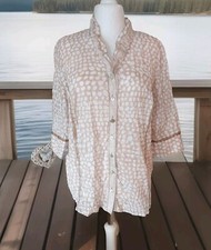 Süsse Rüschenbluse V. Atelier Goldener Schnitt Gr. 48 Im Knitterlook