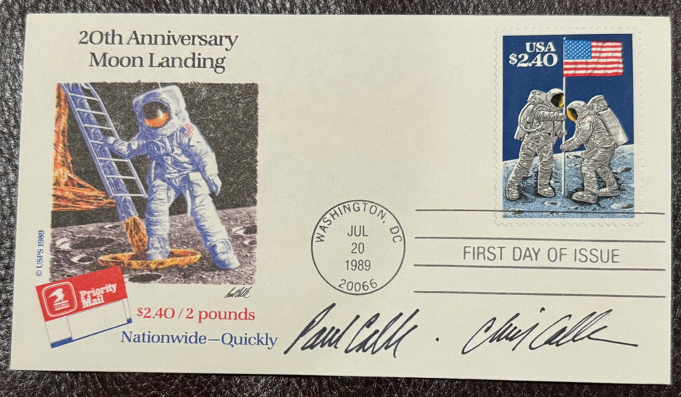 #2419 $2.40 Priority Mail , FDC autographed by artists Chris and Paul