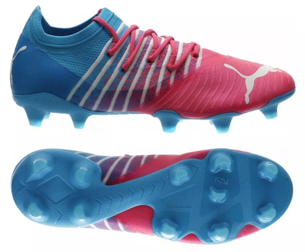 Puma soccer boots blue and pink online