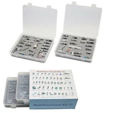 52PCS Presser Feet with Plastic Storage Box For Singer,Brother,Janome,Elna +