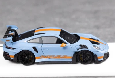 Porsche GT3 Gulfカラー ミニカー 1/64 Fuelme 1:64 Scale Porsche 911 992 GT3 RS Gulf Blue Diecast