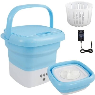 mini portable washing machine with dryer and spin