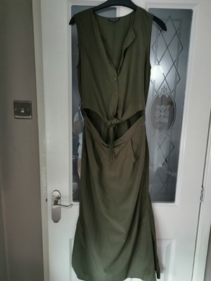 warehouse chambray midi dress