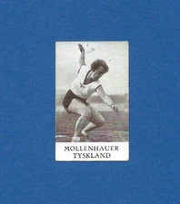 1936 Swedish Alfa Olymp-skylt #84 Paula Mollenhauer Germany Discus Throw