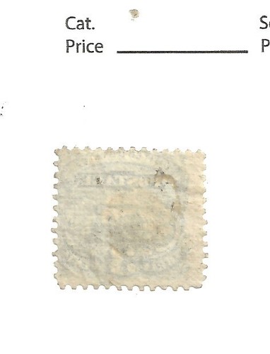 US # 114, 3 cent blue, Locomotive, 1869, VF - Picture 2 of 2