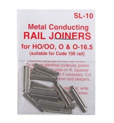 PECO SL-10 (2 Packs) 48 x Fishplates (Track Joiners) Code 100 Track 00 Gauge AM2