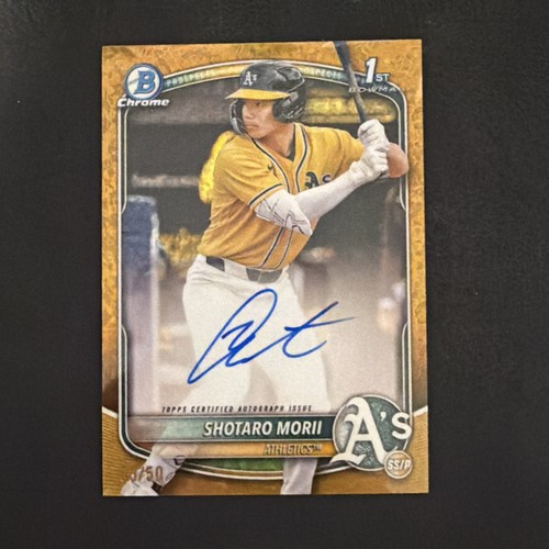 2025 Bowman Chrome SHOTARO MORII 1st GOLD AUTO /50 🇯🇵 Next Shohei Ohtani?!