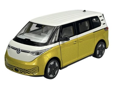 WELLY VW VOLKSWAGEN ID.BUZZ WHITE-YELLOW 1:27 DIE CAST METAL MODEL NEW 24119