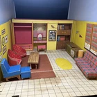 VNT ORIGINAL 1962 MATTEL CARDBOARD BARBIE DREAM HOUSE & FURNITURE See Pictures