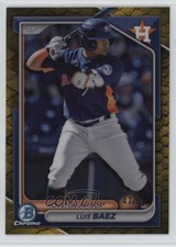 2024 Bowman Chrome Prospects Gold Reptilian Refractor /50 Luis Baez 1s8m
