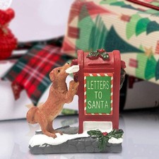 Christmas Statue Figurine Sculpture Cute Doggy Letter Art Photo Props Office