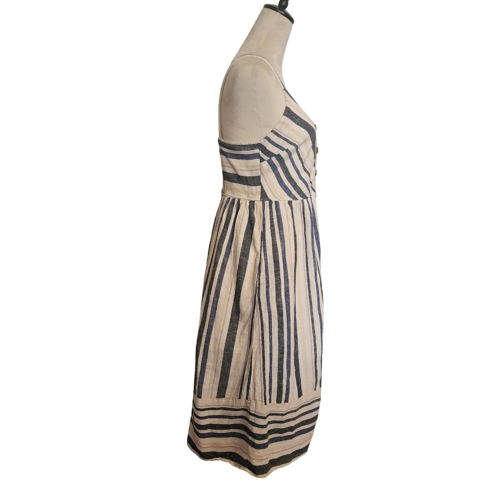 Universal Thread Striped Button Down Midi Dress S… - image 2