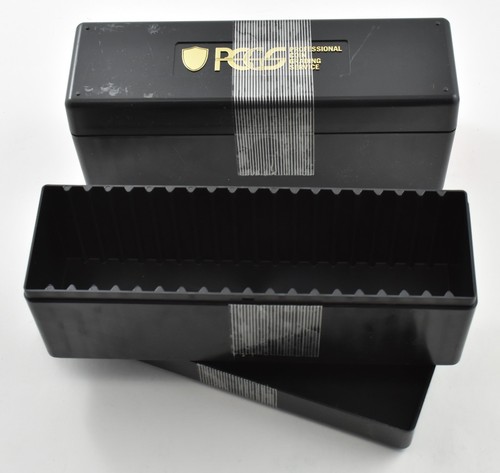 BLACK PCGS Storage Slab Holder Box - Used - Can hold 20 PCGS Slabs! *2117