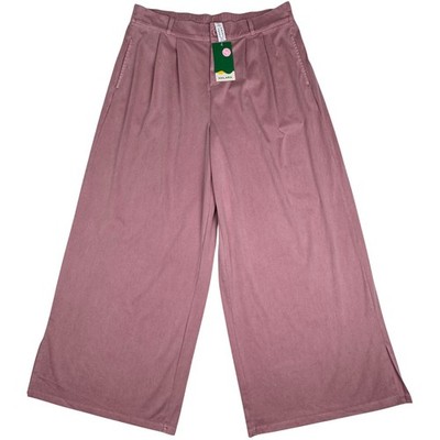 NWT Halara Wide Leg Pants Pleated High Waist Flowy Women XL Mauve Pink Palazzo