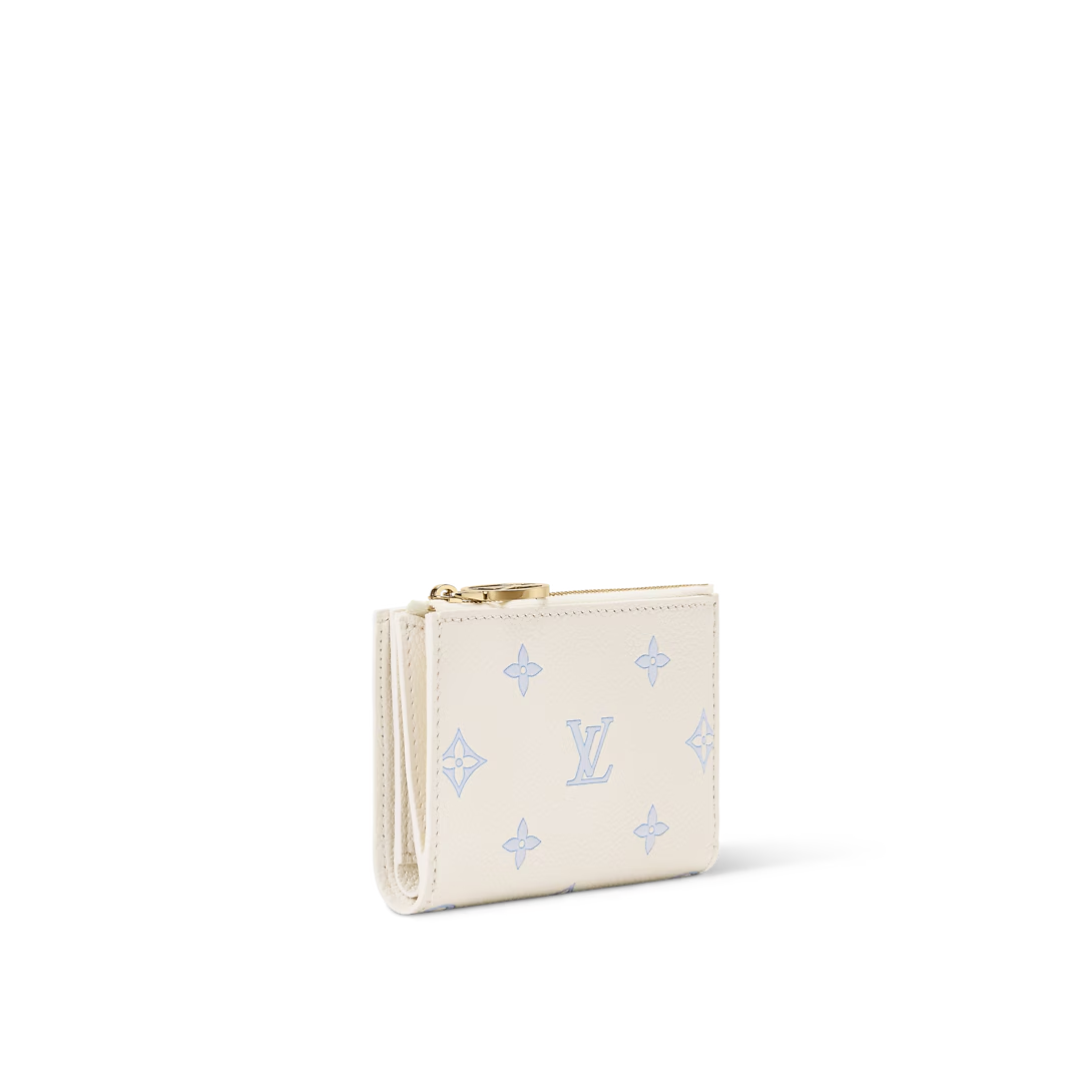 NEW Louis Vuitton Portefeuille Lisa Wallet Blue M27742 Women