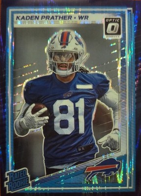 NFL, Buffalo Bills, Donruss Optic,RatedRookie,Purple Shock, Kaden Prather,No.291