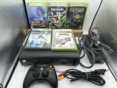 Xbox 360  120gb HDD Console Black 5 Game Bundle (read Description)