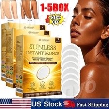 Sunless Natural Glow Tanning Microdarts Patch Enhances Natural Tan 2026 New