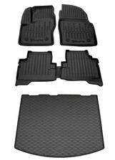 Gummi Fußmatten Kofferraumwanne für Ford Kuga 2 ab 2013- Gummimatten Set