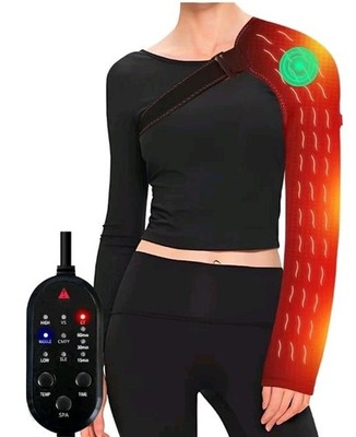 Shoulder Massage Heating Pad, Ultra Long Heated Wrist Wrap, Elbow Heating Pad