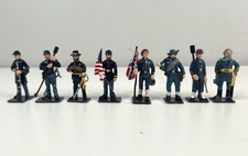 Confederate And Union Infantry Soldiers Die Cast Lot Of 8 2.5