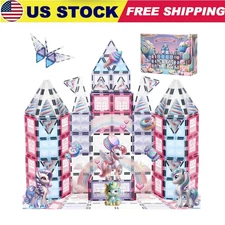 Little Pi Unicorn Toys for Girls Age 4-6 - Unicorn Magnetic Tiles Frozen Toys fo